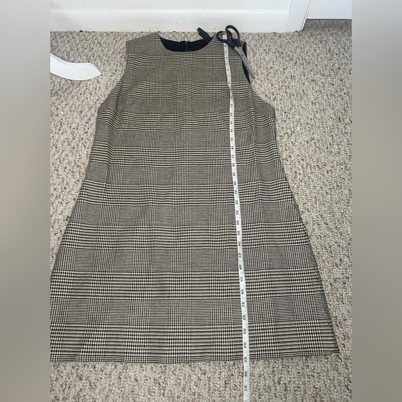 Alice + Olivia Tan Ribbed Sheath Mini Dress Crew Neck size 14 - Picture 12 of 14